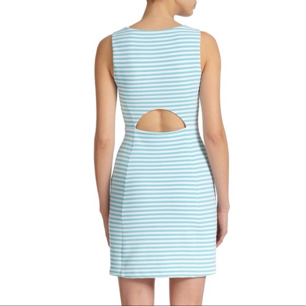 LIlly Pulitzer Shorely Ottoman Stripe Cut‎ Out Dress - Picture 5 of 16